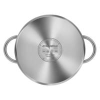 Stainless steel saucepan with glass lid, 24 cm, 5.8 l . MAUNFELD GERDA MCS58S07