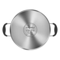 Stainless steel saucepan with glass lid, 24 cm, 5.6 l. MAUNFELD LAURA MCS56S08GR
