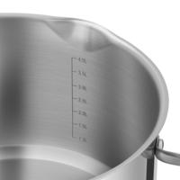 Stainless steel saucepan with glass lid, 24 cm, 5.6 l. MAUNFELD LAURA MCS56S08GR