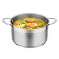 Stainless steel saucepan with glass lid, 20 cm, 3.3 l. MAUNFELD GERDA MCS33S07