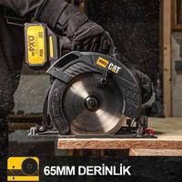 Cat Dx53Bcb 18Volt 4.0Ah 185Mm Kömürsüz Profesyonel Daire Testere