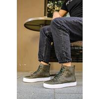 CH029 CBT Vulcanized Lace Up Erkek Bot HAKI