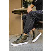 CH029 CBT Vulcanized Lace Up Erkek Bot HAKI