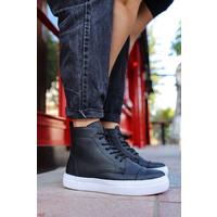 CH029 CBT Vulcanized Lace Up Erkek Bot SIYAH