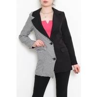 Çift Renk Blazer Ceket Siyah - 4285.1174.