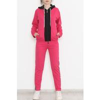 Two Color Tracksuit Set Fuchsia - 6015.5238.