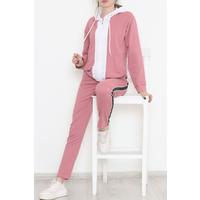 Two Color Tracksuit Set Dried Rose - 6015.5238.