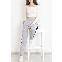 Çımalı Two-Tone Sweatpants Gray - 15571.1348.