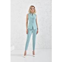 Snap Vest Suit Mint Green