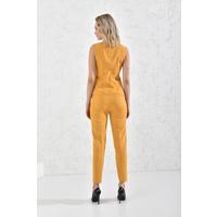 Snap Vest Suit Mustard Yellow