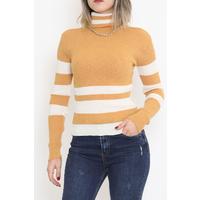 Striped Turtleneck Body Mustard - 10623.1319.