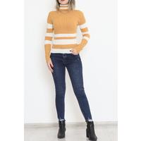 Striped Turtleneck Body Mustard - 10623.1319.