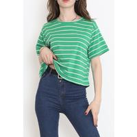 Çizgili Crop Tişört Benetton  - 9525.1567.