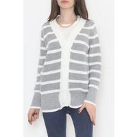 Striped Cardigan Greywhite - 4017.1577.