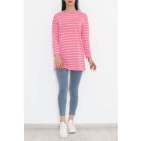 Çizgili Tunik Pembe - 11313.1567.