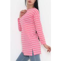 Çizgili Tunik Pembe - 11313.1567.