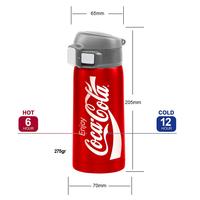 CocaCola Ccmdb35 0,35л вакуумды қос оқшауланған баспайтын болаттан жасалған саяхат шыныаяқ / термос