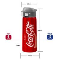 CocaCola Ccmdb50 0,50л вакуумдық қос оқшауланған баспайтын болаттан жасалған саяхат шыныаяқ / термос