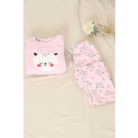 Children's Fleece Suit Pink - 12153.1048.