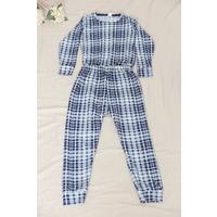 Kids Suede Suit Blue Checkered - 12152.1048.