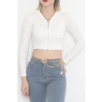 Diver Crop Blouse Ecru - 6815.1254.