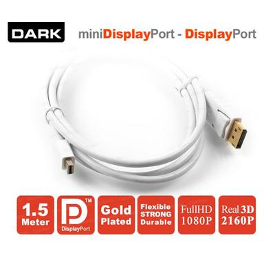 DARK DK-CB-DPXMDPL150 шағын дисплей портының дисплей портының кабелі (1,5 метр)