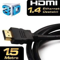 DARK DK-HD-CV14L150A90 HDMI - HDMI (1,5 метр) v1.4 қос қалыптау алтын ұшы 4K / 3D желіге қолдау көрсетілетін қабықшалы бейне кабель