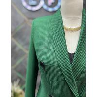 Leather Buttoned Jacket Green