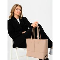 Genuine leather tote bag. TT1011 POWDER