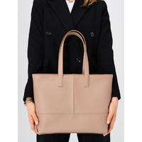 Genuine leather tote bag. TT1011 POWDER