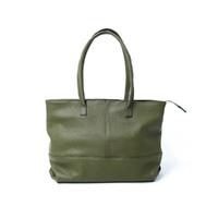 Genuine leather tote bag. TThaki Khaki floater