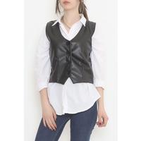 Leather Vest Black - 3636.1595.