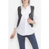 Leather Vest Black - 3636.1595.