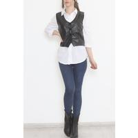 Leather Vest Black - 3636.1595.