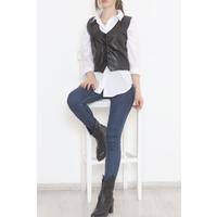 Leather Vest Black - 3636.1595.