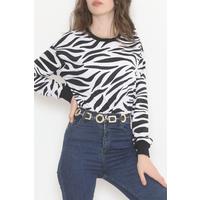 Desenli Crop Sweat Zebra - 12439.1567.