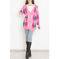 Patterned Cardigan Pinkfuchsia - 9243.291.