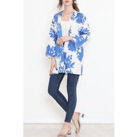 Desenli Kimono Saks - 17725.1247.