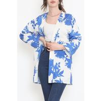 Desenli Kimono Saks - 17725.1247.