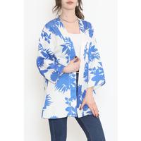 Desenli Kimono Saks - 17725.1247.