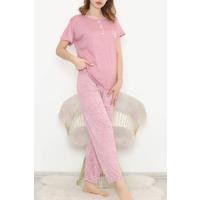 Desenli Pijama Takımı Pembedesenli - 11405.1048.