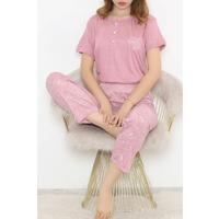 Desenli Pijama Takımı Pembedesenli - 11405.1048.