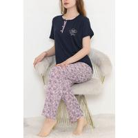 Desenli Pijama Takımı Lacipembe - 11405.1048.