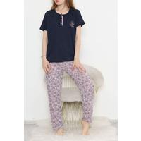 Desenli Pijama Takımı Lacipembe - 11405.1048.