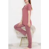 Patterned Pajama Set Plum - 11405.1048.