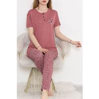 Patterned Pajama Set Plum - 11405.1048.