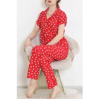 Patterned Pajama Set Red - 10682.1287.