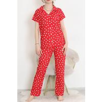 Patterned Pajama Set Red - 10682.1287.