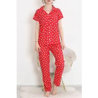 Patterned Pajama Set Red - 10682.1287.