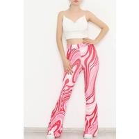 Patterned Leggings Pink - 12129.1179.